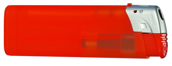 Elektrofeuerzeug transparent einseitig bedruckt red