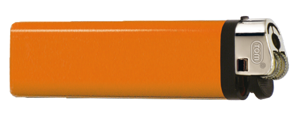 Reibradfeuerzeug beidseitig bedruckt orange