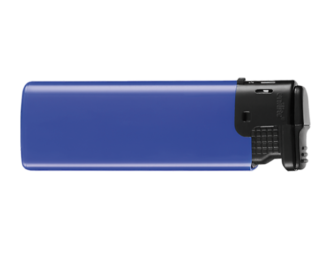 Turbo-Feuerzeug einseitig bedruckt blau