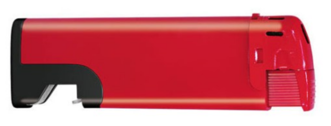 Aktion, Elektrofeuerzeug Flaschenöffner ab 100 Stk. 1-seitig, 1-farbig bedruckt rot