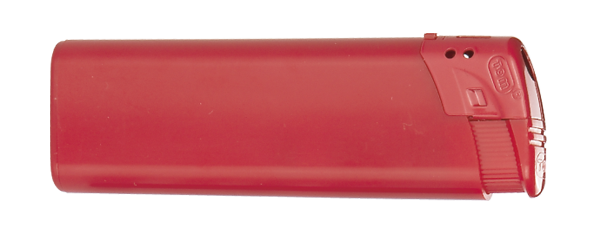 Elektrofeuerzeug auffüllbar einseitig bedruckt rot