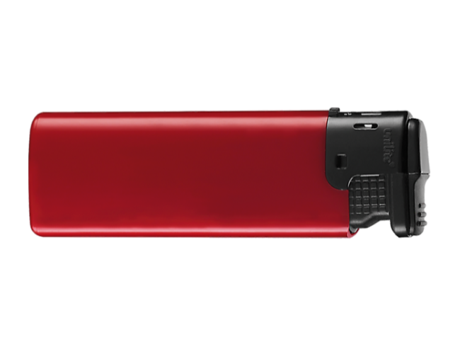 Turbo-Feuerzeug einseitig bedruckt rot